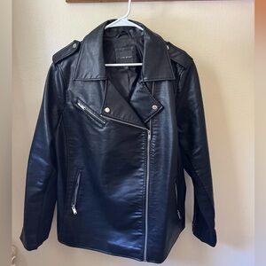 Black Lane Bryant Faux Leather Jacket